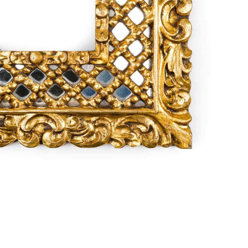 Gold Colonial Mirror