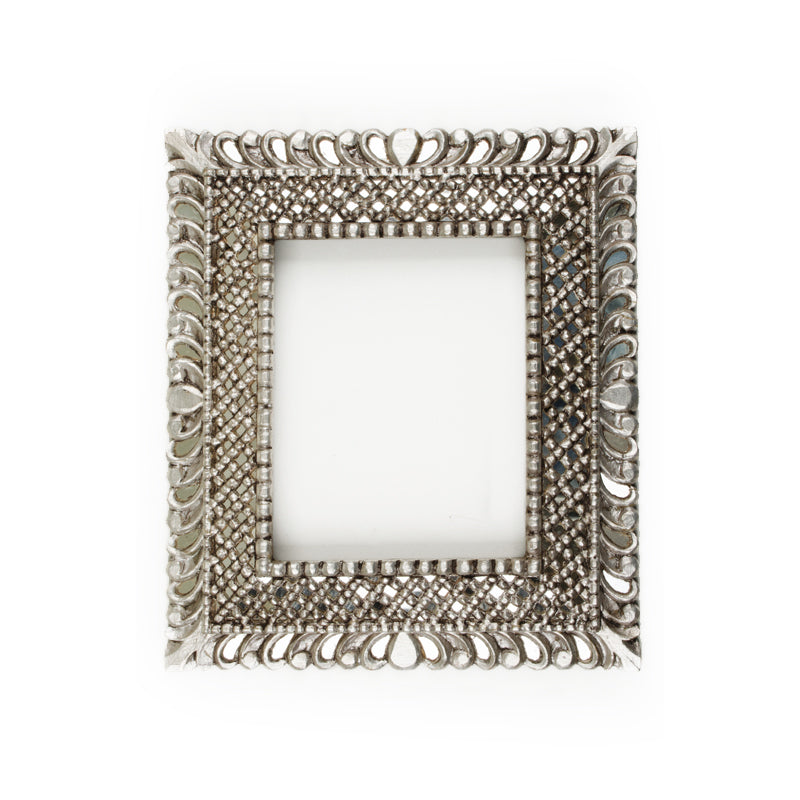 Silver Leaf Colonial Mirror